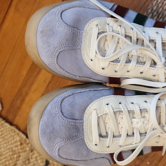 Adidas Indoor Gazelle in Blue Dawn Collegiate Green Burgandy - Picture 7 of 10